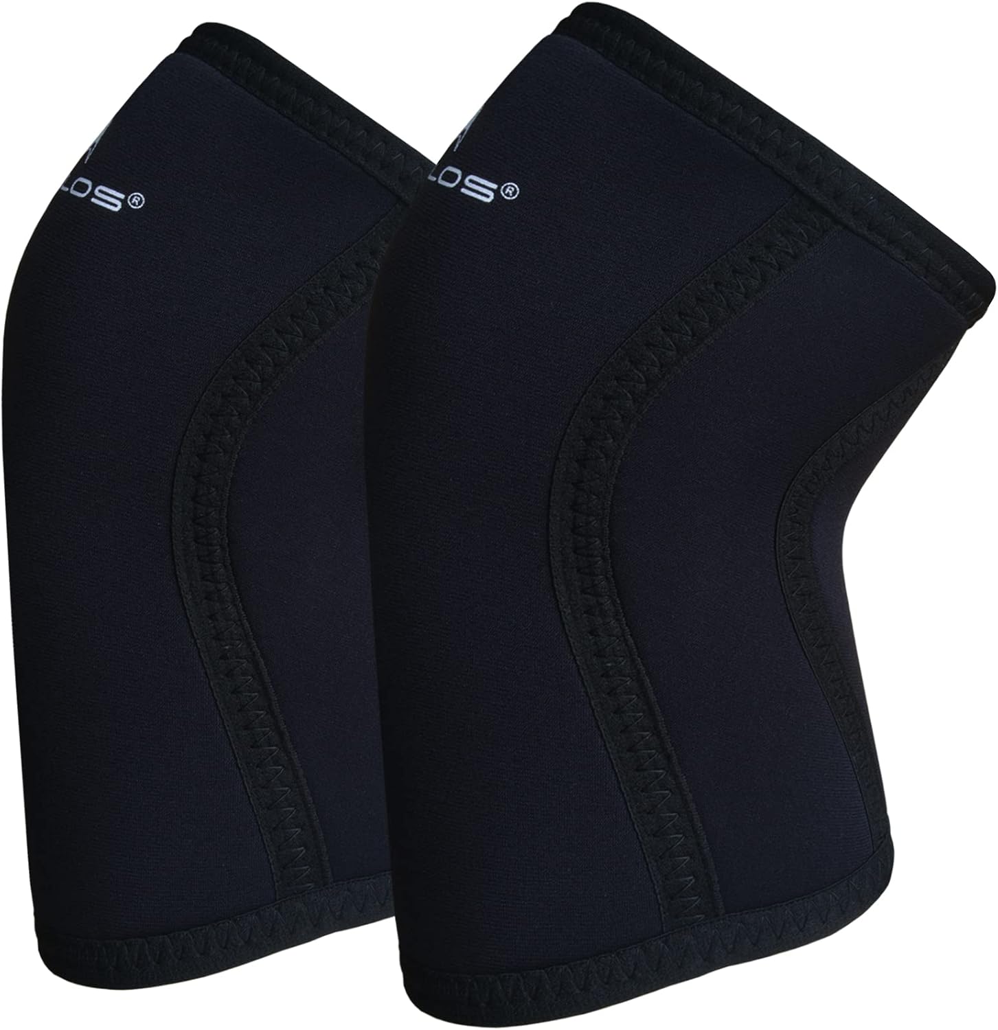 AEOLOS Knee Sleeves (1 Pair)，7mm Compression Knee Braces for Heavy-Lifting,Squats,Gym and Other Sports(Large,22Black4) : Health & Household