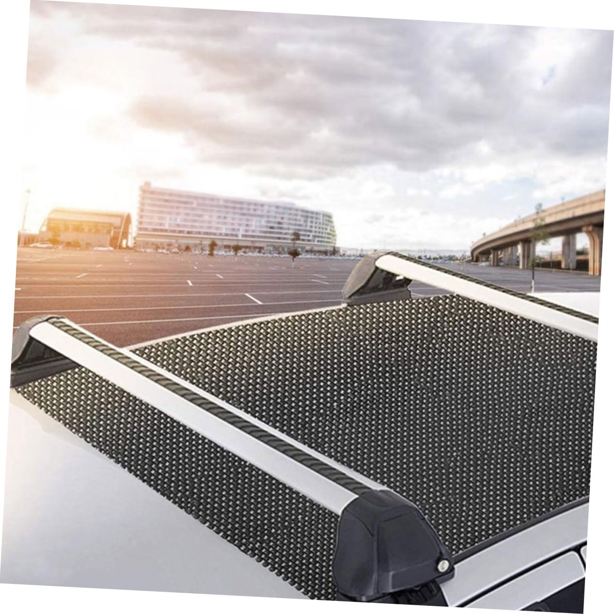 ABOOFAN 2pièces Tapis De Toit Maille Antidérapant pour Voiture Pliables Et Découpables Lot pour Galerie De Toit