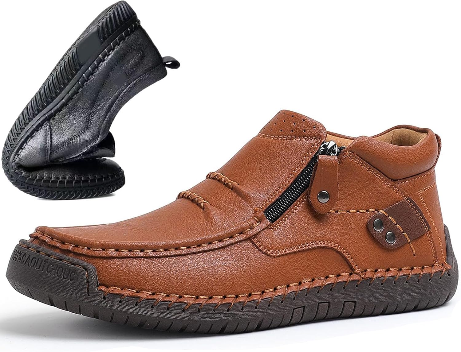 Bottes De Conduite à Enfiler En Cuir De Qualité Supérieure