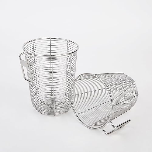 Miniatura 3 de Donxote Juego de 2 cestas de acero inoxidable para lavavajillas, estante de secado de utensilios y organizador de cocina para limpiar, secar y