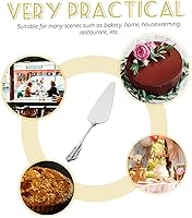 Vista 8 de espátula de pastel cortador de pastel servidor palas de pizza servidores de pizza elevador de pastel triangular pala pastel de boda pastel