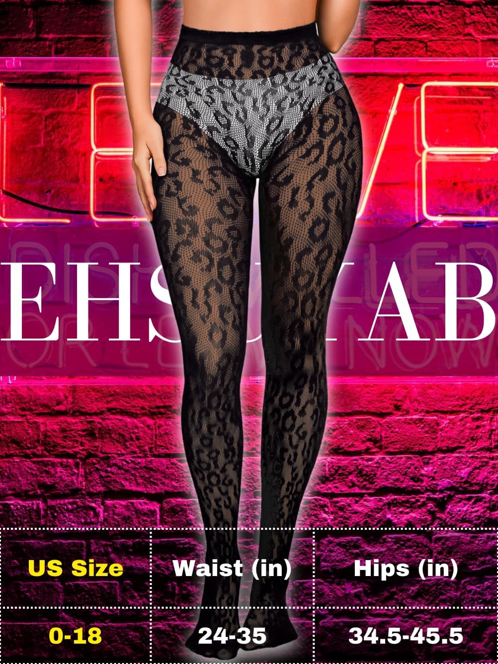 Women Sexy Leopard Print Lace Tights, Cheetah Patterned Pantyhose Leggings, Sheer Fishnet Stockings Club Rave Outfits - Image 5