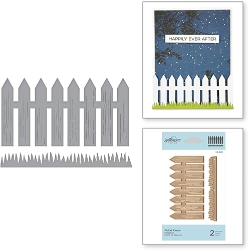 Miniatura 2 de Spellbinders S3-320 Die D-Lites Picket Fence Grabadooblea fina