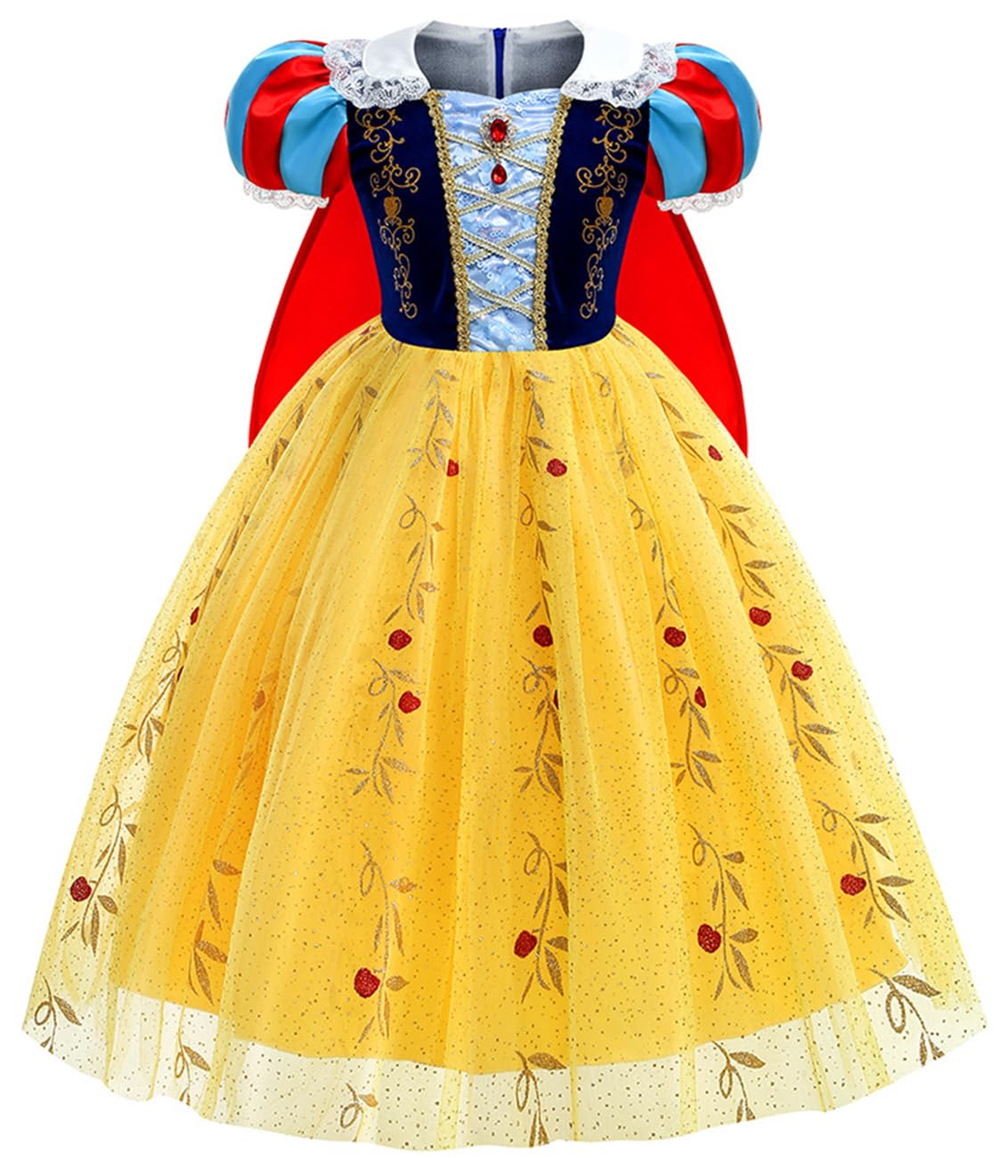 Ciao Prinzessin Schneewittchen Kostüm Für Mädchen – Kleid, Umhang & Diadem (Gr. 8-10 Jahre)