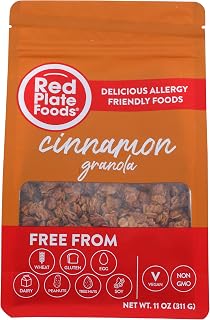 Red Plate Foods Cinnamon Flavored Granola, Gluten Free, Non GMO, 11 Ounce (Pack of 6)