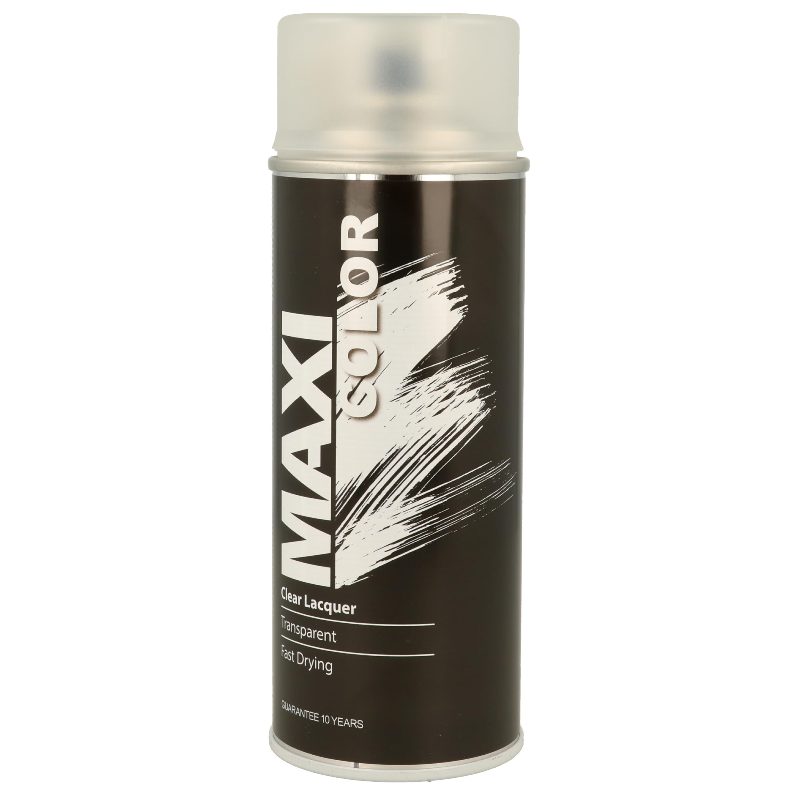MaxiColor Matte Clear Lacquer 400ml – Fast-drying topcoat for metal, wood & plastic. Provides a smooth, non-glossy finish. Protects surfaces and enhances durability indoors & outdoors.