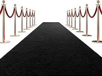 Shanno Carpet Solid Nylon Floor Runner Carpet for Awards Night Party and Church Decoration Size (5 feet x 80 feet)