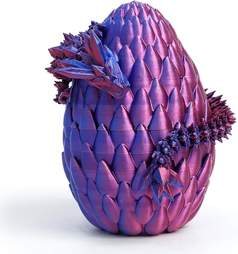 Miniatura 15 de Huevo de dragón 3D – Huevo de Pascua con dragón flexible en el interior, gran regalo impreso en 3D, decoración de figuras, juguete de escritorio
