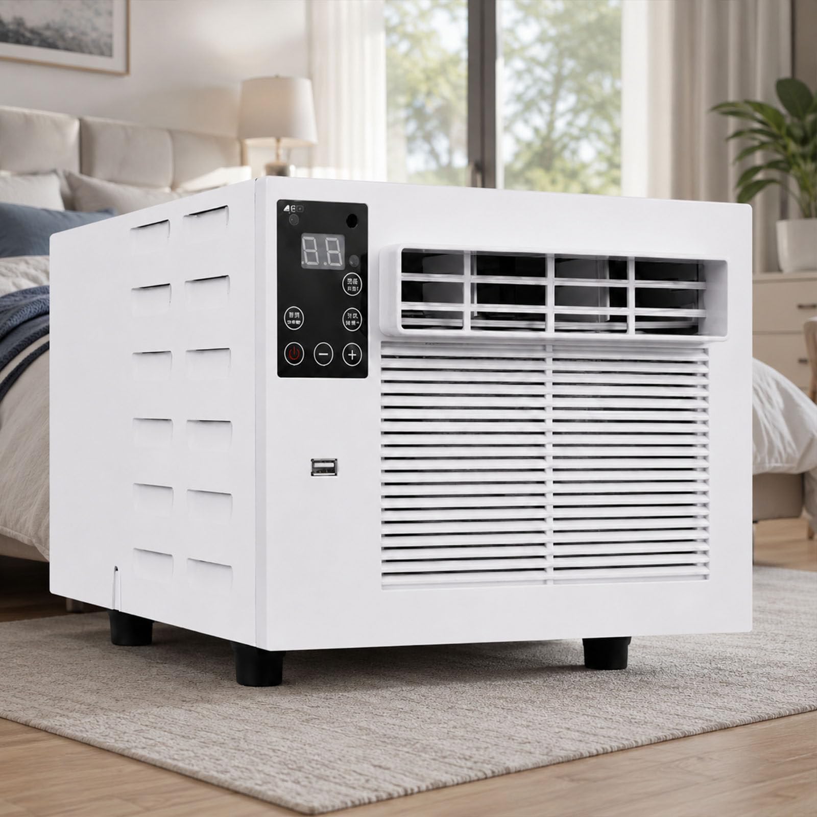 smafoseedding Mobile Tent Air Conditioner,Portable Air Conditioner For 1-3 Person Tent,Camping Ac Unit, 1876btu, Quiet Mode, 280w, Remote, For Motorhomes, Tents,Caravans & Campervans AC+1.2M