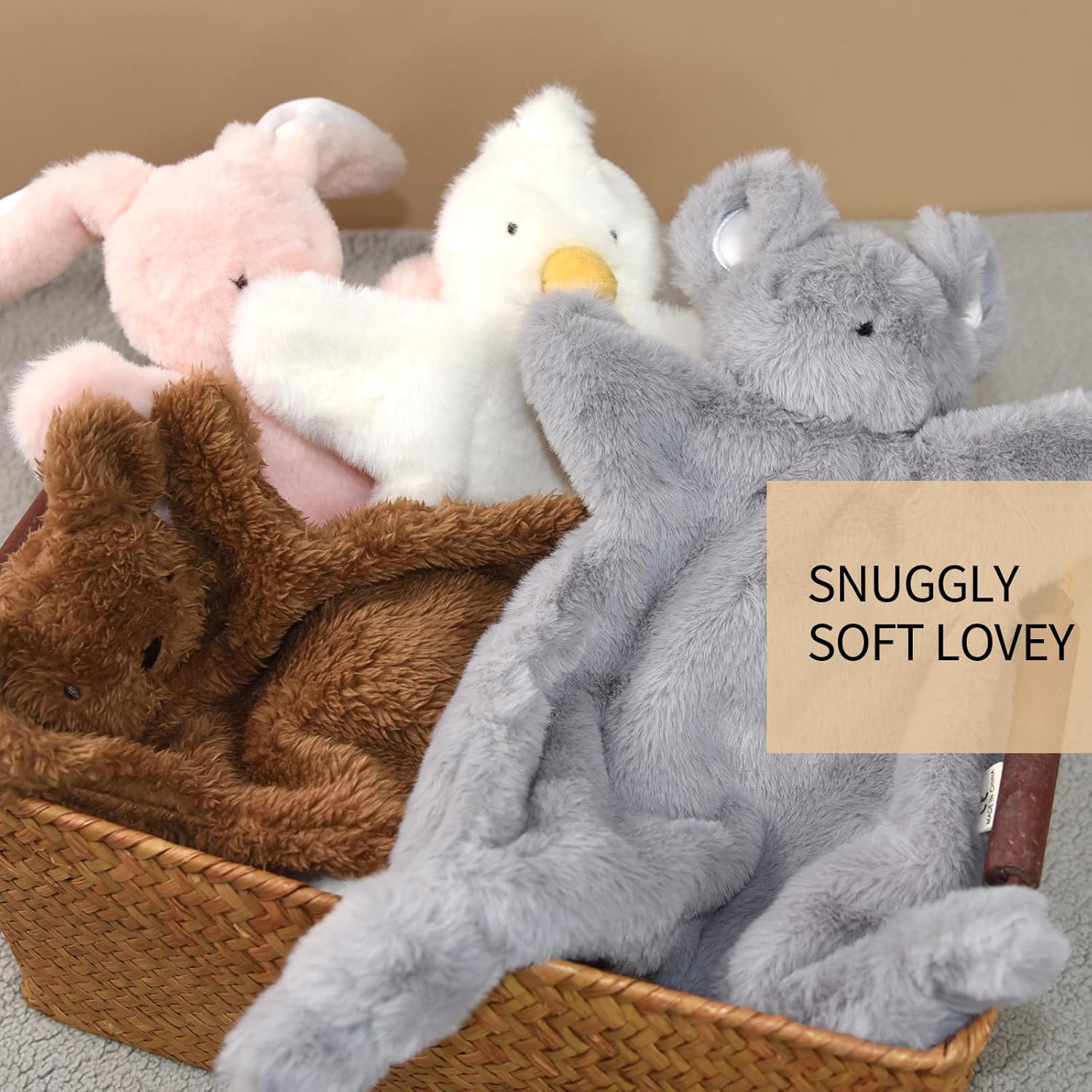 Lovey for Baby,Soft Baby Security Blanket,Snuggle Stuffed Animals Toy Girl & Boy,Lovey Comforter Toy for Babies 0-12months,Shower Gifts for Infant and Toddler - Image 4