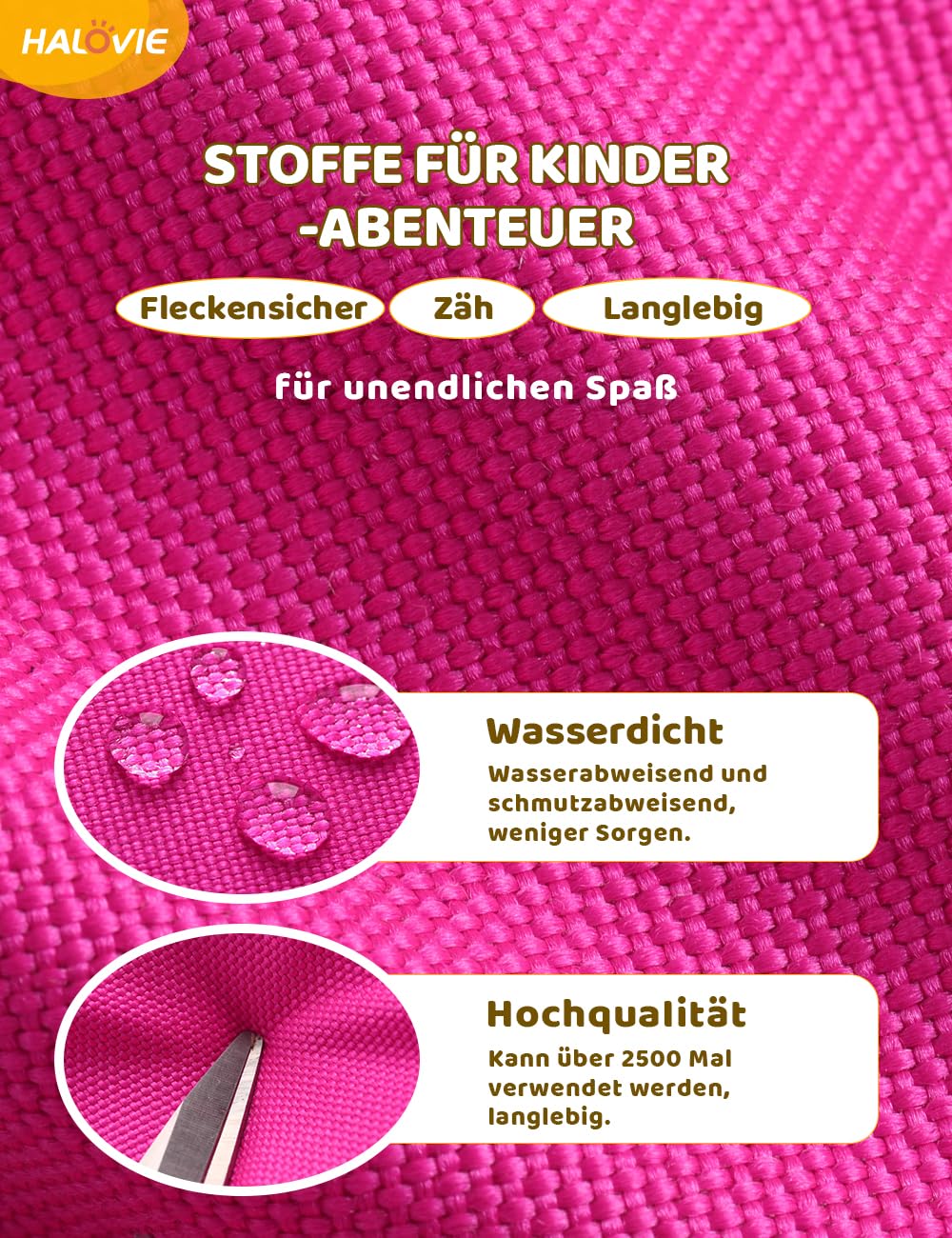 HALOVIE Kinderrucksack 15L Wanderrucksack mit Brustgurt für 6-10 Jährige
