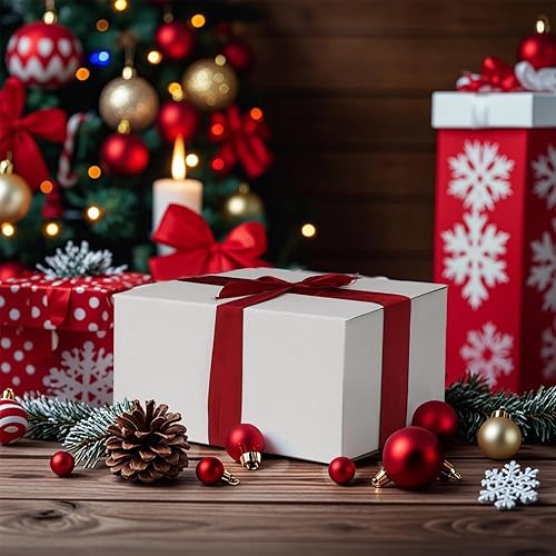 Vista 9 de Paquete de 40 cajas de envío pequeñas de 8 x 6 x 6 pulgadas, cajas de correo de cartón corrugado blanco para envío, embalaje de pequeñas empresas