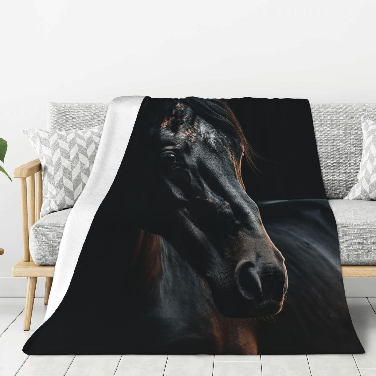Couverture en flanelle douce 152x127 cm pour canapé