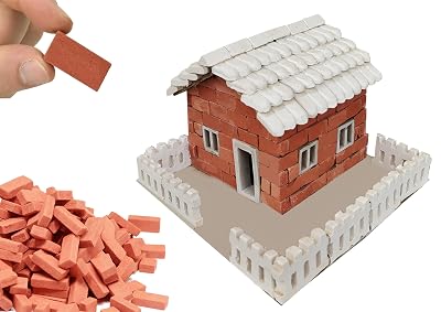 kraft kala Mini Bricks construciton Set(Cottage House) DIY Build A Home Kit