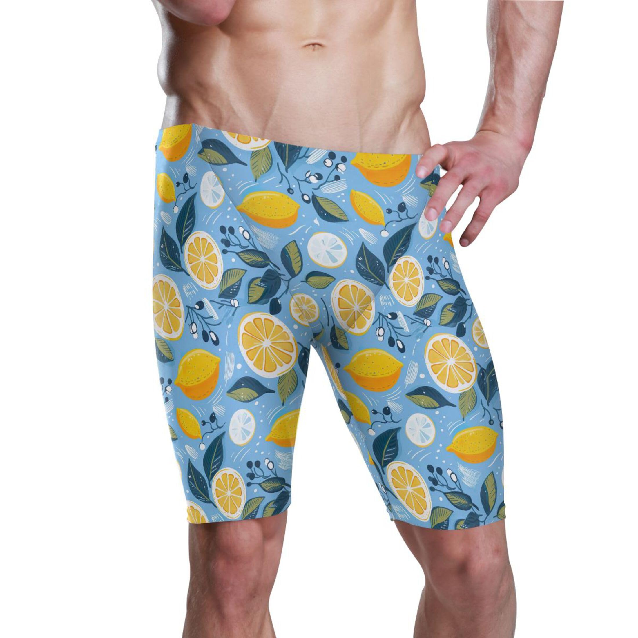 UMIRIKO Lemon Men's Swim Jammers Swimsuit M B0401799