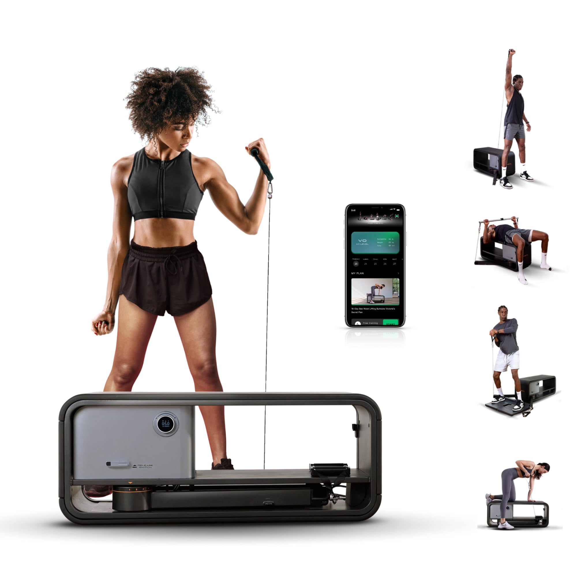 View 1 of **PARTS ONLY**SENSOL Smart Home Gym Equipment, 200 in One Total Body Fitness Training Machine with Adjustable Resistance for Strength Workouts and Multifunctional Weightlifting Exercises