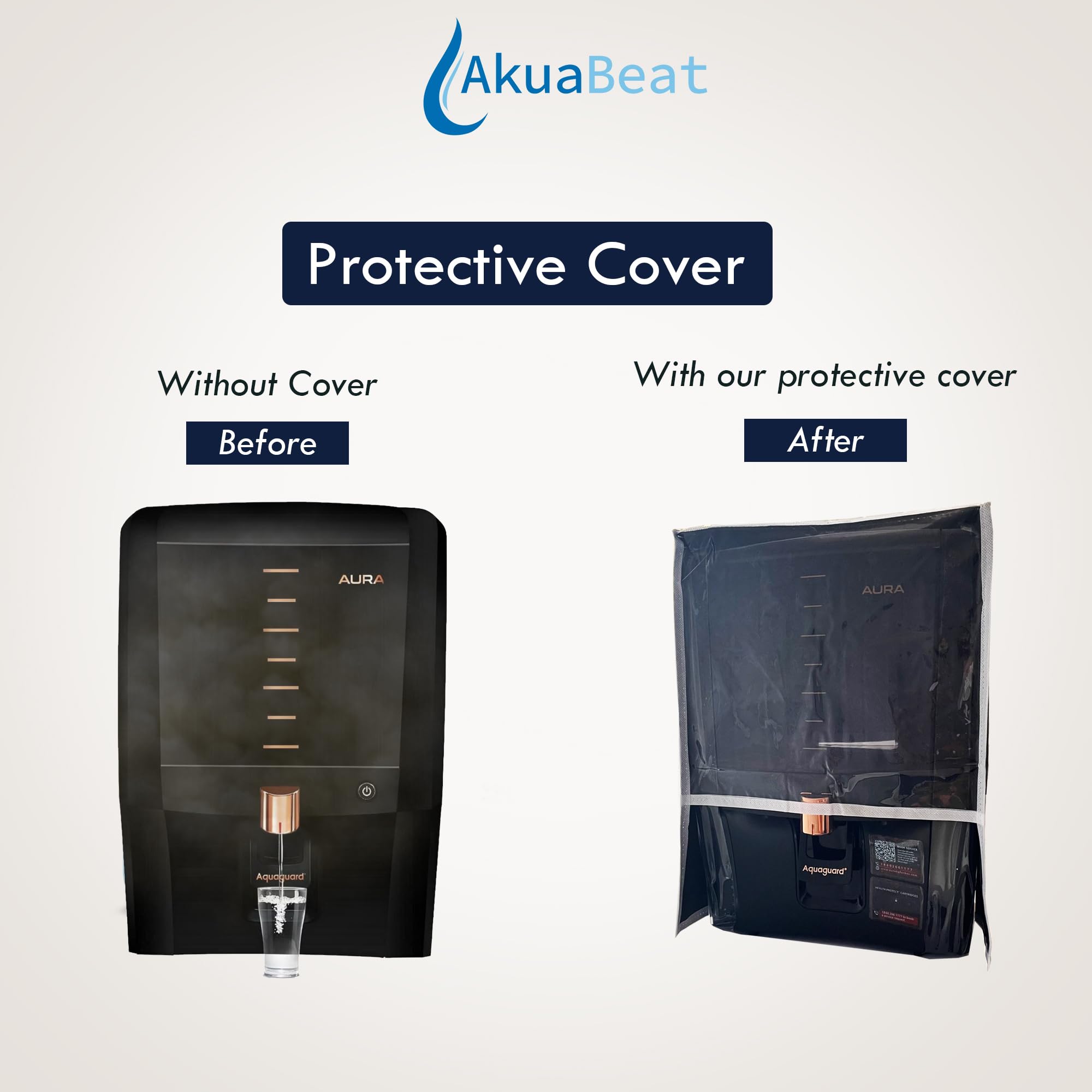 AkuaBeat Polyvinyl Chloride(Pvc)Body Protective Cover For Eureka Forbes Aquaguard Aura Ro+Uv+Uf With Active Copper Water Purifier 4