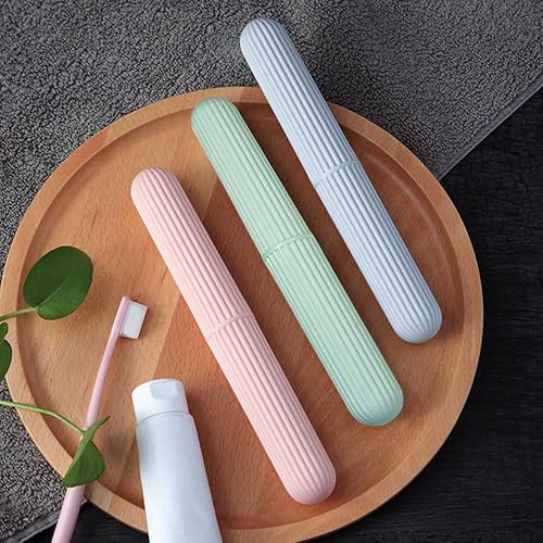 Miniatura 4 de 2 fundas para cepillos de dientes de viaje, recipientes para cepillos de dientes, soporte portátil impermeable para cepillos de dientes para