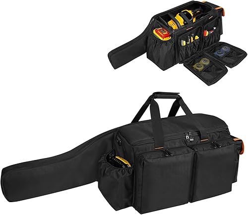 ORKELS Caja de motosierra de 10 y 12 pulgadas compatible con motosierras eléctricas EGO, Dewalt, Greenworks  Bolsa duradera para motosierra y