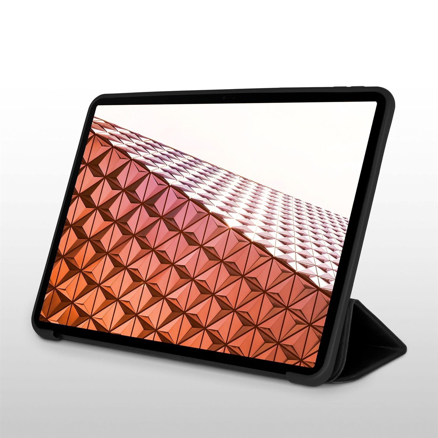 ONEFLOW Hülle für Samsung Galaxy Tab S10 Plus Schutzhülle ultradünn mit Ständer, Cover mit Auto Schlaf/Wach Funktion, Flip Case mit Magnet Standfunktion, Folio PU Leder Case, Schwarz