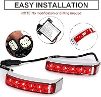 Vista 4 de ECOTRIC Luces LED intermitentes de freno de alforja compatibles con Harley Touring 2014-2024 Street Glide Road Glide Road King Electra Glide lámpara