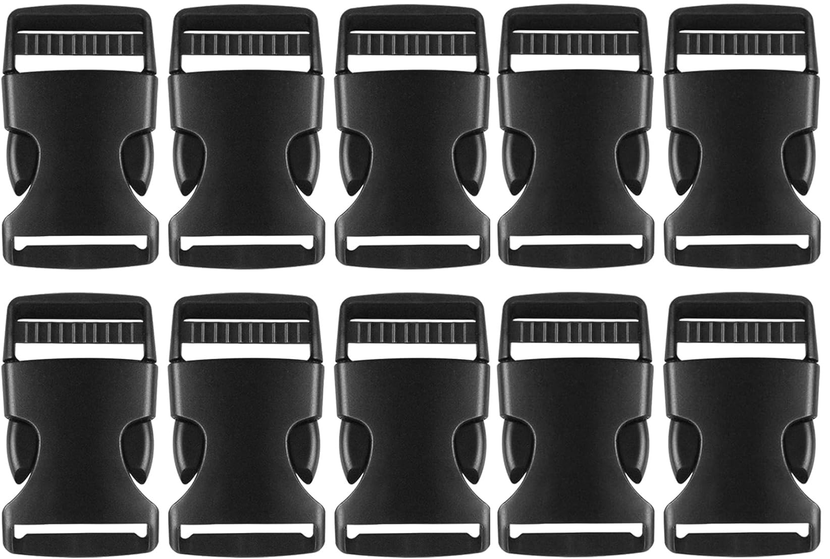 quxup Quick Side Release Buckles,Heavy Duty Plastic Snap Buckle Clasps Backpack clips Buckle Replacement for Straps (25mm-10set)