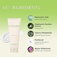 Vista 4 de KLAVUU Lavado facial revitalizante para el cuidado profundo de los poros Limpiador facial hidratante para pieles sensibles con ácido hialurónico