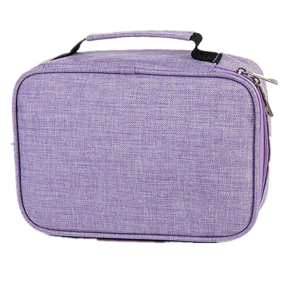 Astuccio Grande Portamatite Capacità con 72 Scomparti Astuccio Portapenne per Bambina Ragazza Ragazzo Adulto Adolescente Forniture Scuola Media Regalo, Borsa da Toilette, Borse da Viaggio(Viola)