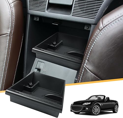 LFOTPP Mazda MX-5 Miata NC - Organizador de consola central para MX-5 2006-2014 (deporte, club y Grand Touring), bandeja de almacenamiento para