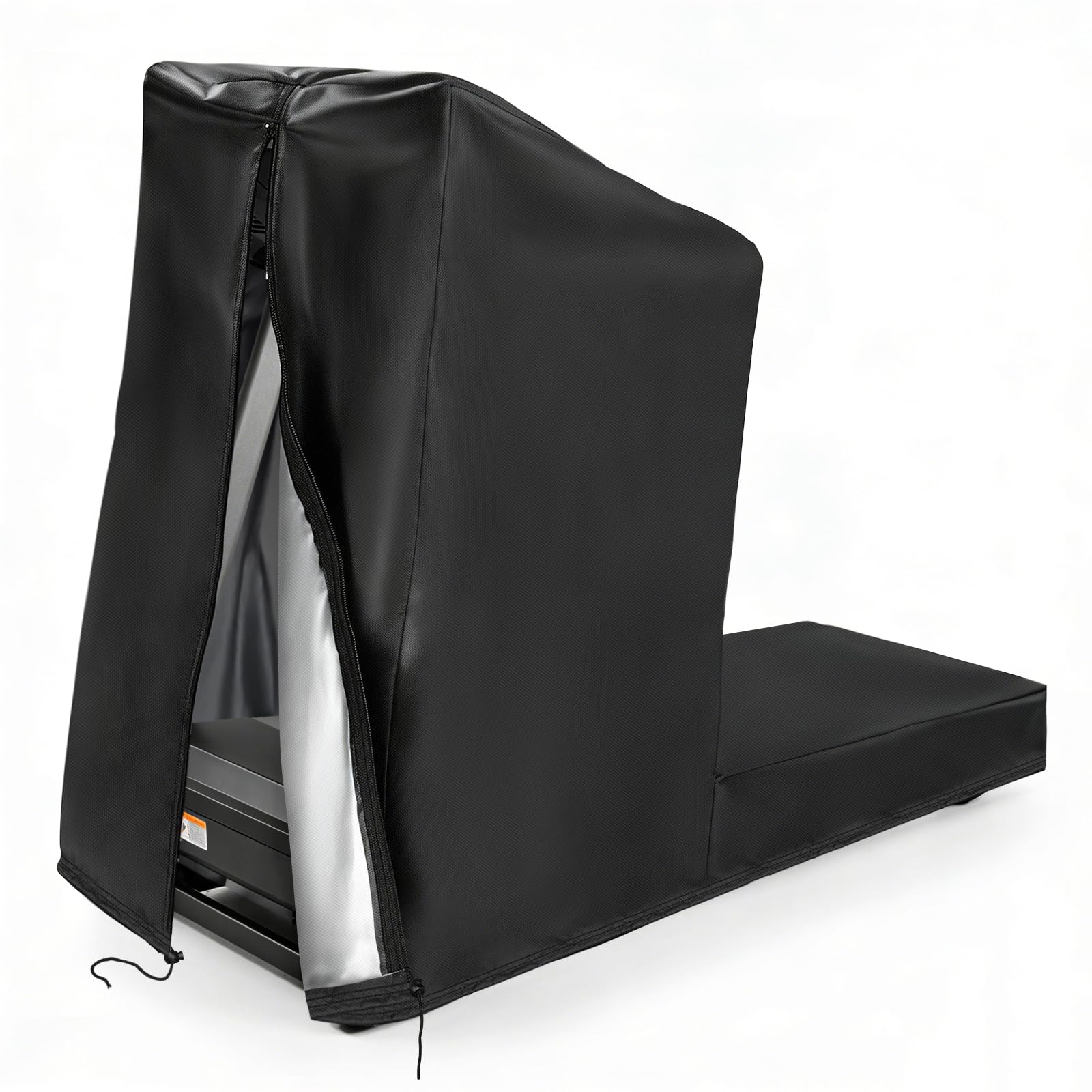 Onlyme Housse de tapis de course imperméable pour tapis de course non pliable avec fermeture éclair et cordon de serrage