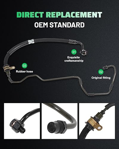 Miniatura 2 de SCITOO Manguera de dirección Manguera de presión Conjunto de línea para Hyundai Santa Fe V6 2.7L 2001 2002 2003 2004 2005 2006 Reemplazar #5751026101