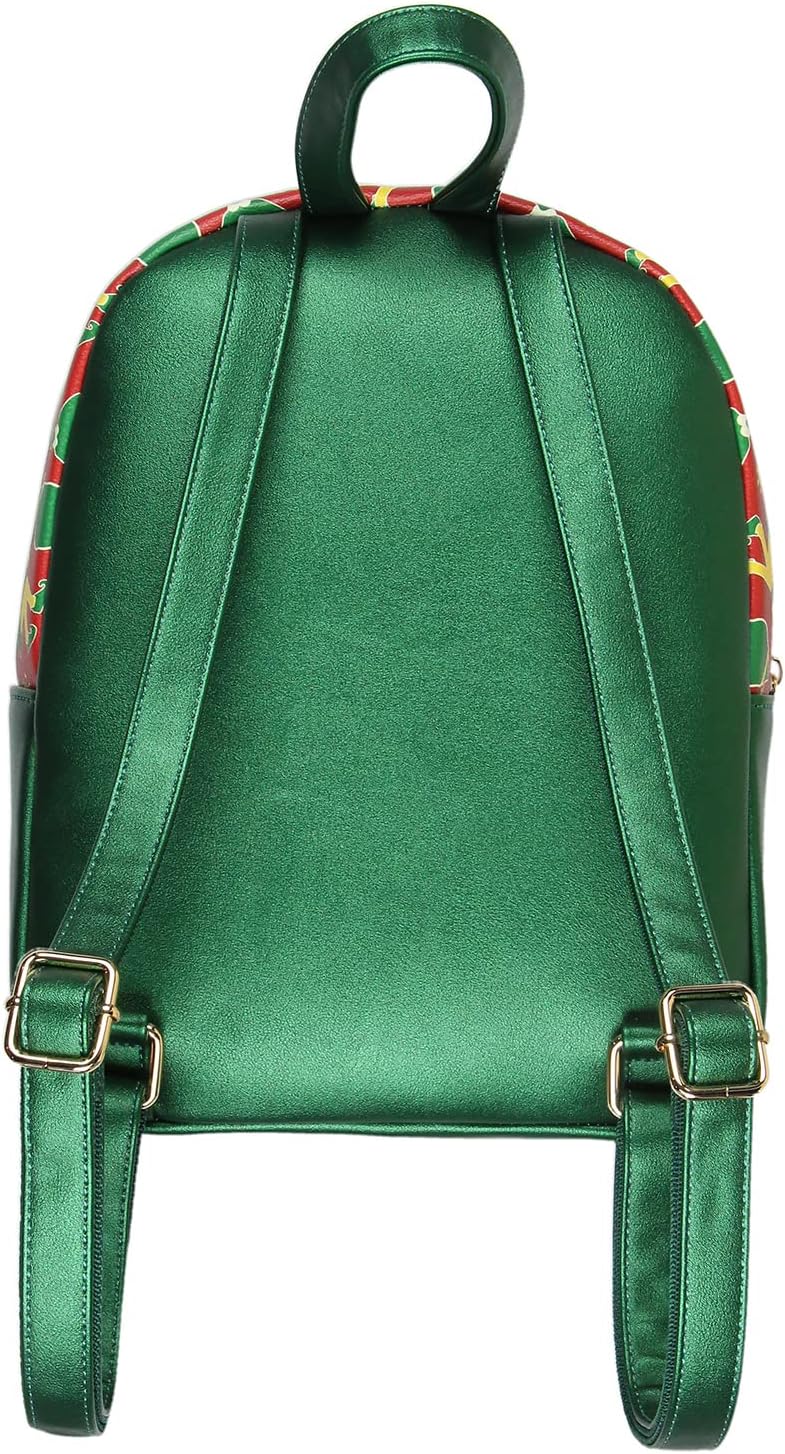 Bioworld Elf The Movie Buddy OMG! Santa! I Know Him Allover Pattern Faux Leather Mini Backpack - Image 5