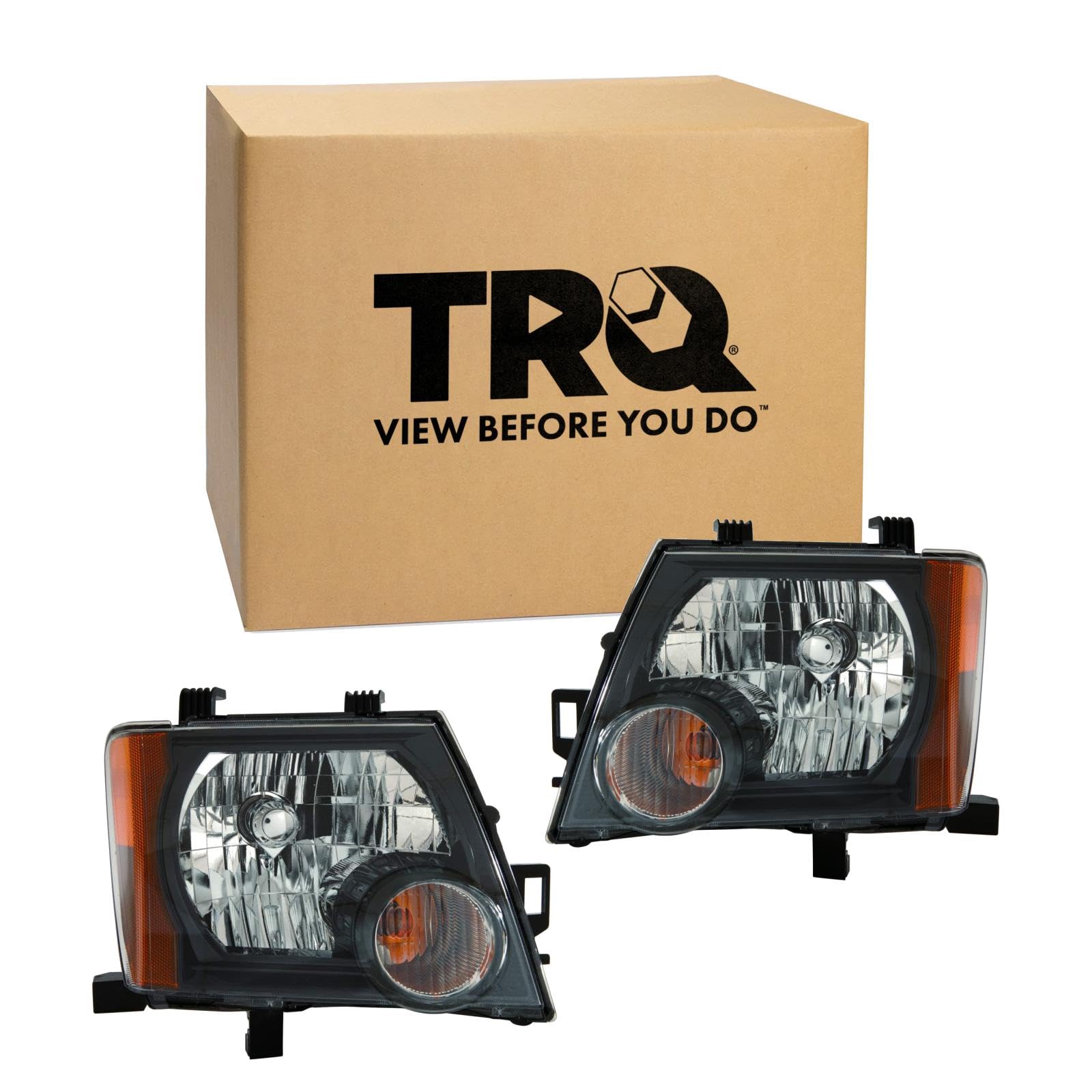 2 Piece Headlight Assembly Set Driver & Passenger Side Compatible with Nissan Xterra 2008-2015 NI2502189 NI2503189 26010ZL00A 26060ZL00A