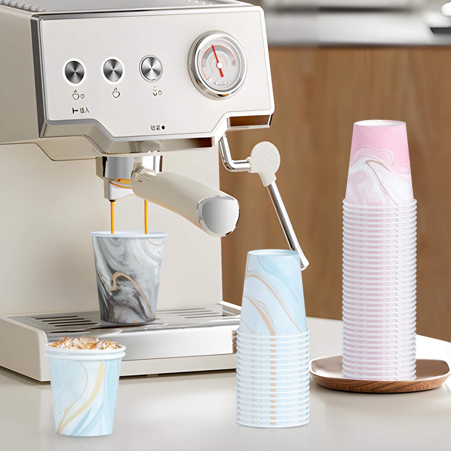 300 Pack 5 oz Paper Cups, Disposable Bathroom Cups, Colorful Mouthwash Cups, Small Disposable Paper Cups, Mini Cup for Party, Picnic, BBQ, Travel and Event - Image 6