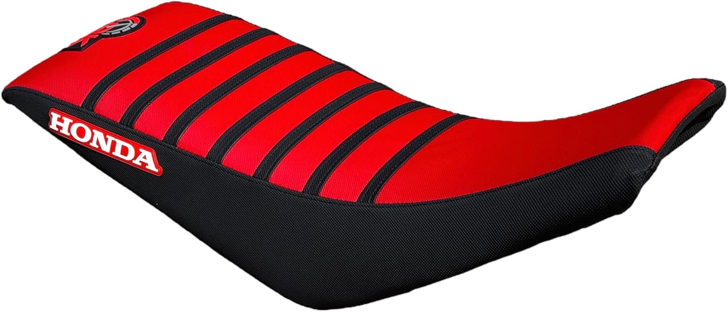 Seat Cover - Compatible Fit for Hond@ 1999-2007 TRX400EX TRX 400EX TRX 400 EX Quad (Red/Black Side)