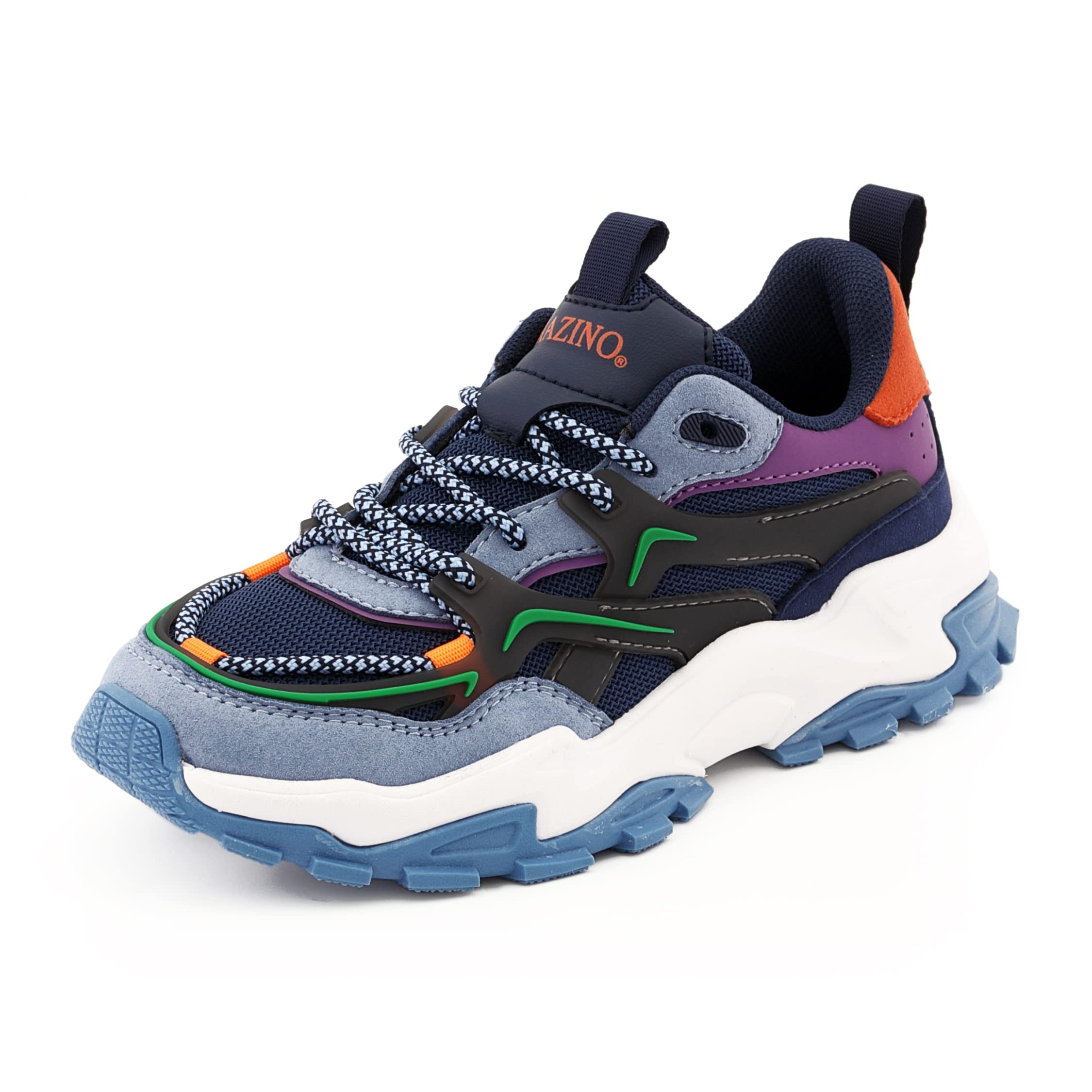 Mazino Kids Unisex Fashion Sneakers Lace-Up Shoes Tennis for Boys and Girls