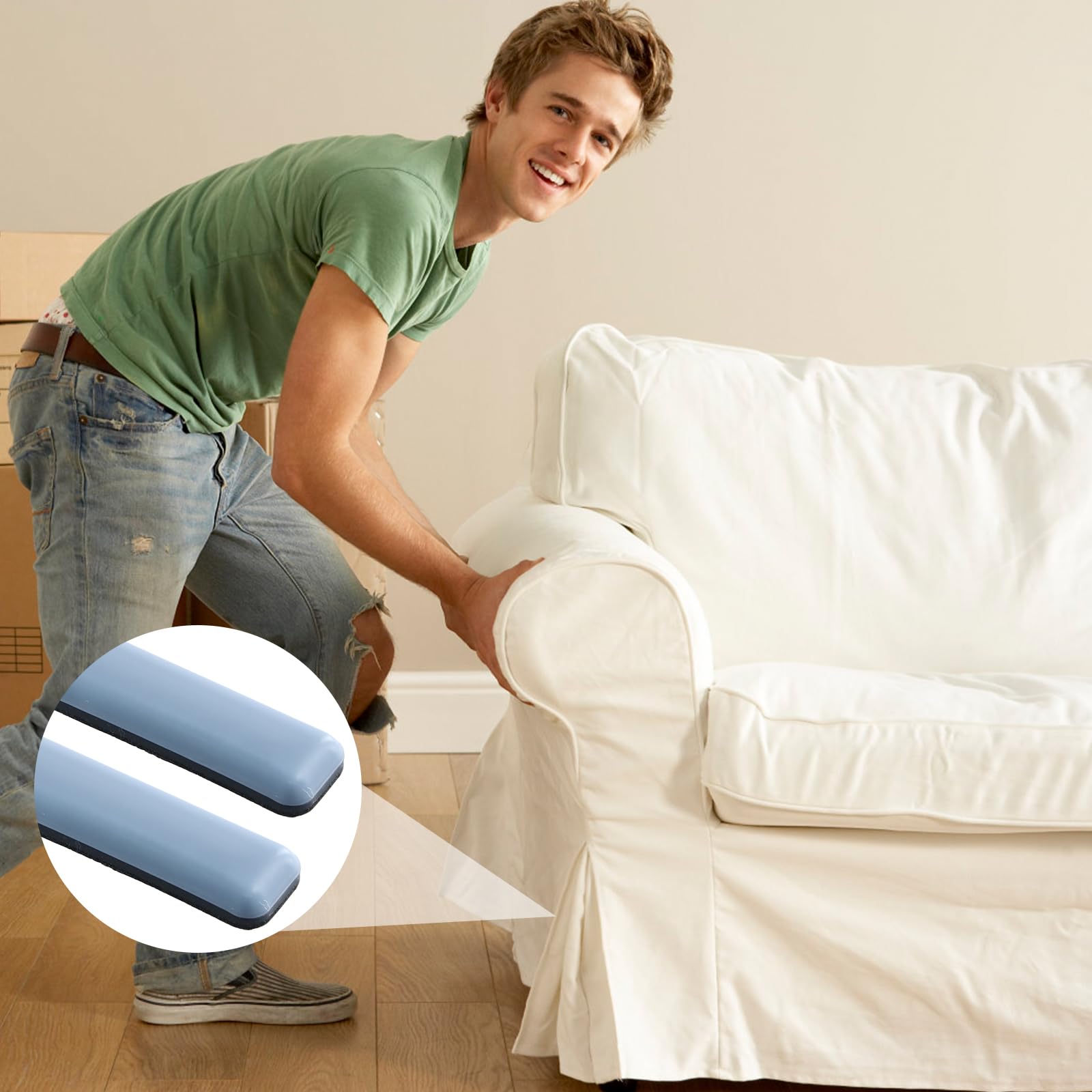 Scivoli Per Mobili Scivoli Per Mobili In Teflon Con Viti 20 Pezzi - Foto 14