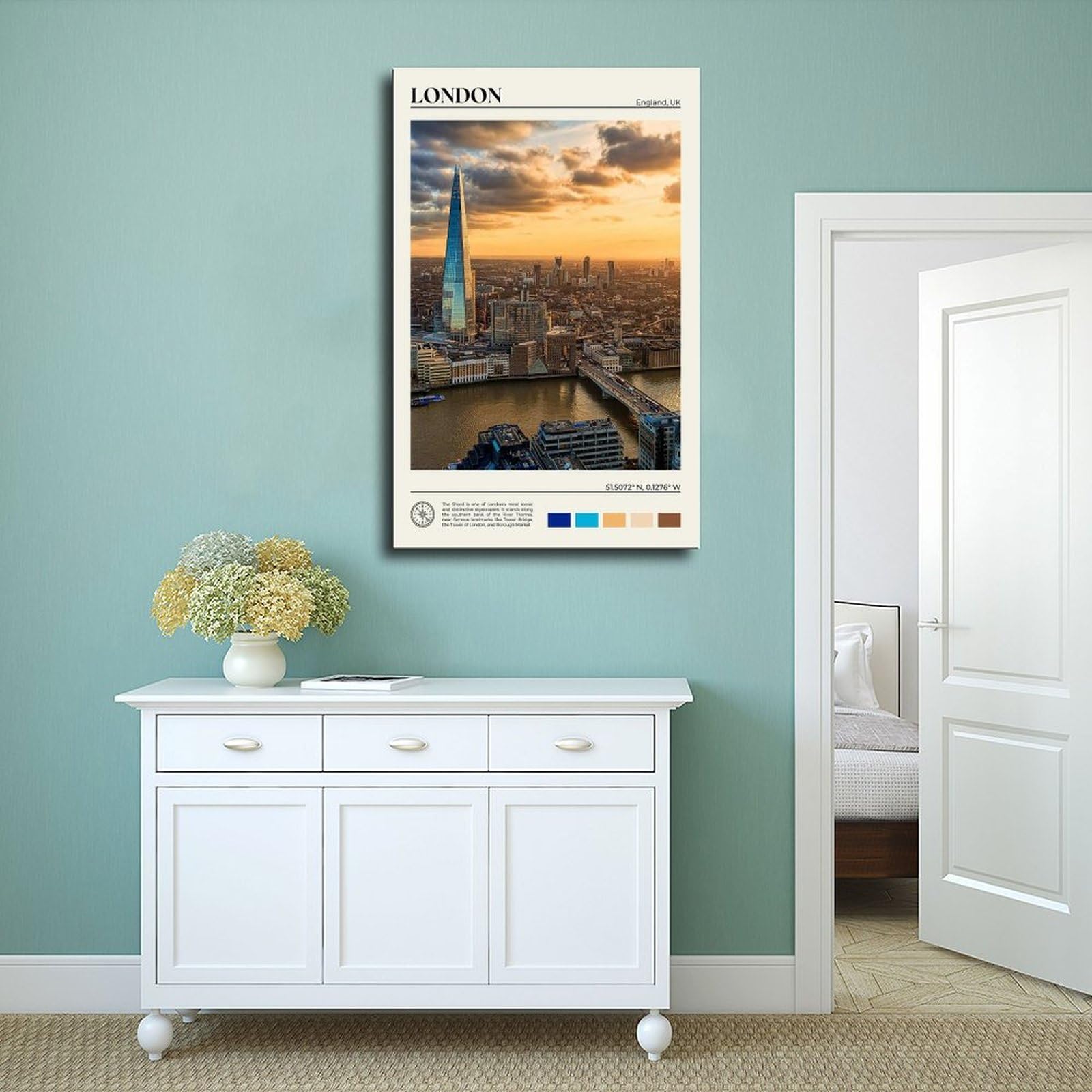 Kunstdruck auf Leinwand, echtes Foto, Poster für Schlafzimmer, Büro, Schlafzimmer, Geschenk, 61 cm L x 91,4 cm W