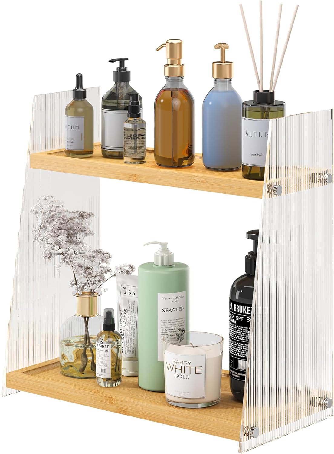 FILWH 2Tier Bathroom Counter Organizer Vanity Organizer