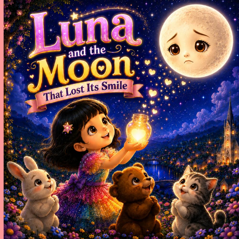 Luna and the Moon That Lost Its Smile: A Bedtime Picture Book About Kindness, Friendship, and Hope