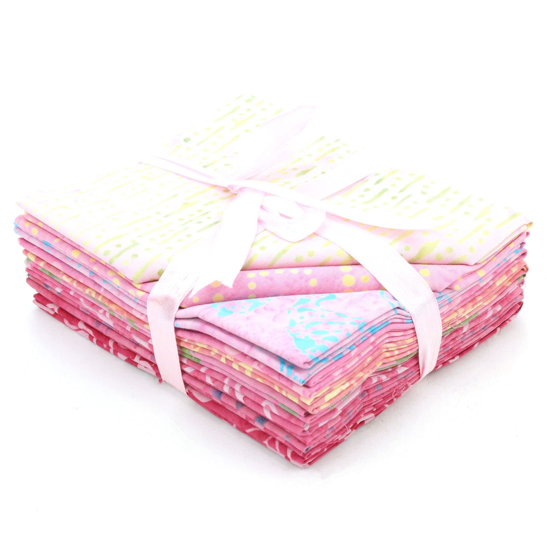 LOUDelephant Cotton Batik Pre Cut Fabric Bundles - Mini Fat Quarter - 030