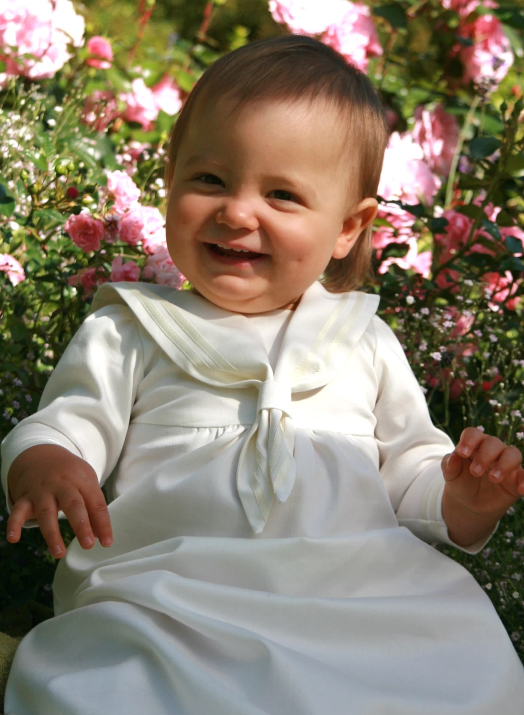 Taufkleid Junge - Baby Mädchen Taufkleidung für Taufe Matrosenkleid Taufmütze Schwedischen Design 62 68 74 80 86