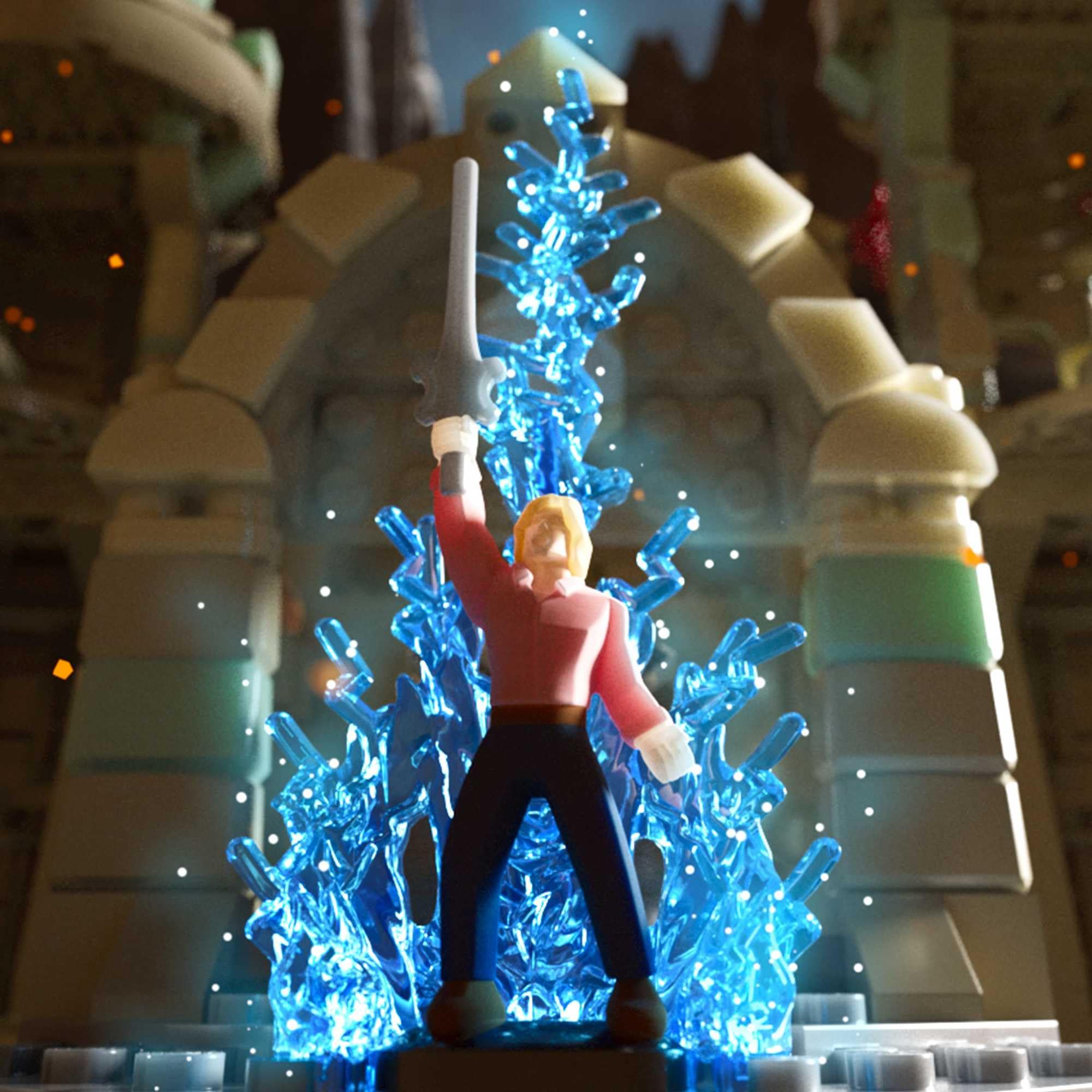 Mattel Brick Shop Masters of The Universe Batalla del Castillo de Grayskull Conjunto de construcción con 867 Piezas y 16 Figuras, coleccionistas Adultos y a Partir de 13 años, JMB32