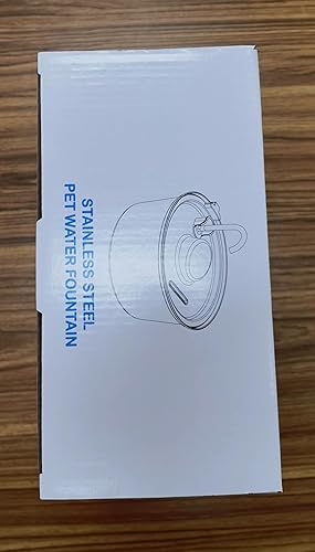 Miniatura 10 de KOOGMOON Fuente de agua de acero inoxidable de 108 onzas para gatos, con ventana de nivel de agua, forma hemisférica, multifiltro, bomba silenciosa,