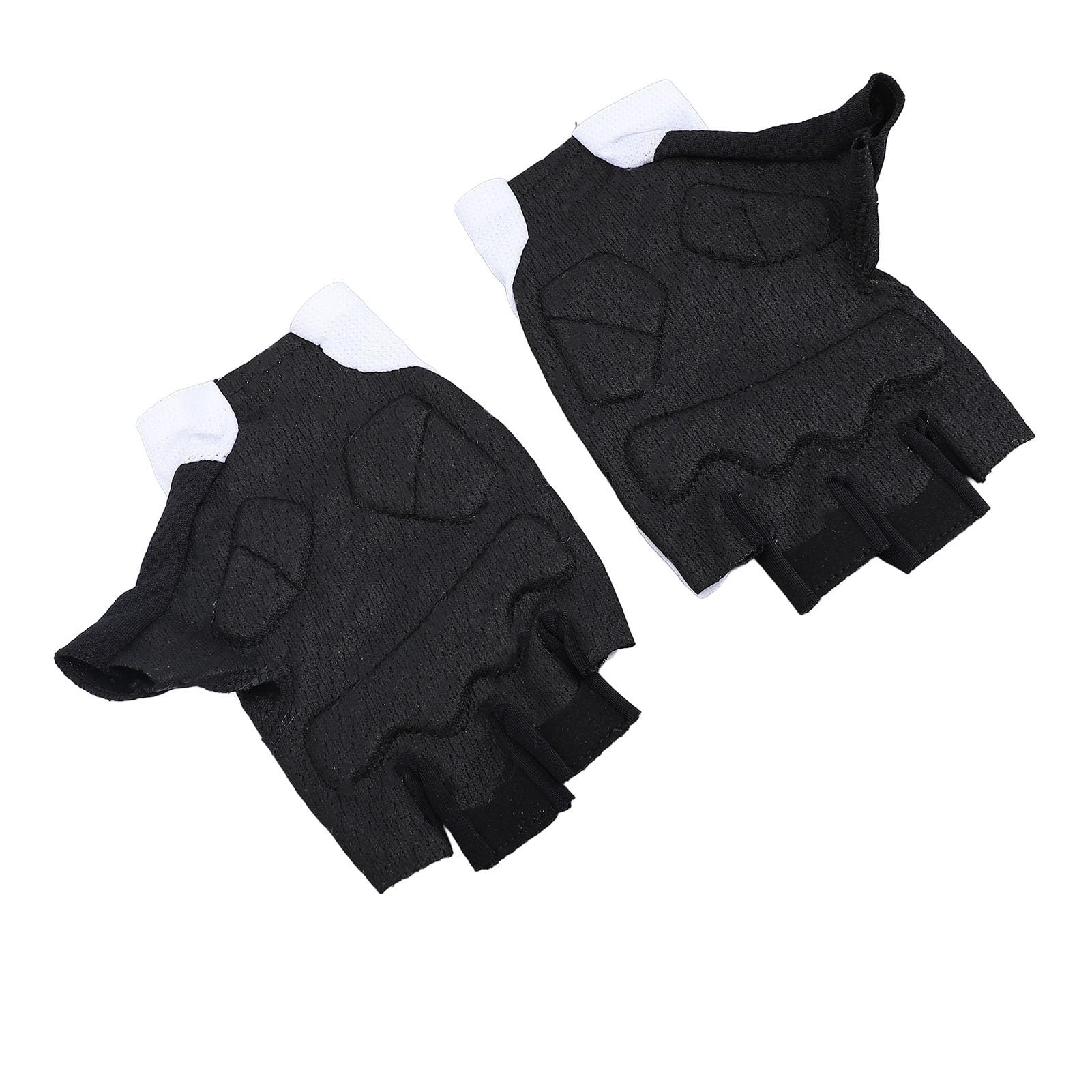 Guanti da ciclismo per uomo donna Guanti da bici mezze dita elastici e traspiranti antiscivolo con assorbimento degli urti per allenamento in bici da strada Tessuto waffle