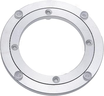 Aluminum Heavy Duty Lazy Susan Rotating Turntable Bearing Swivel Plate Hardware for Dining-Table 6 inch