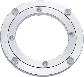 Aluminum Heavy Duty Lazy Susan Rotating Turntable Bearing Swivel Plate Hardware for Dining-Table (6 inch)
