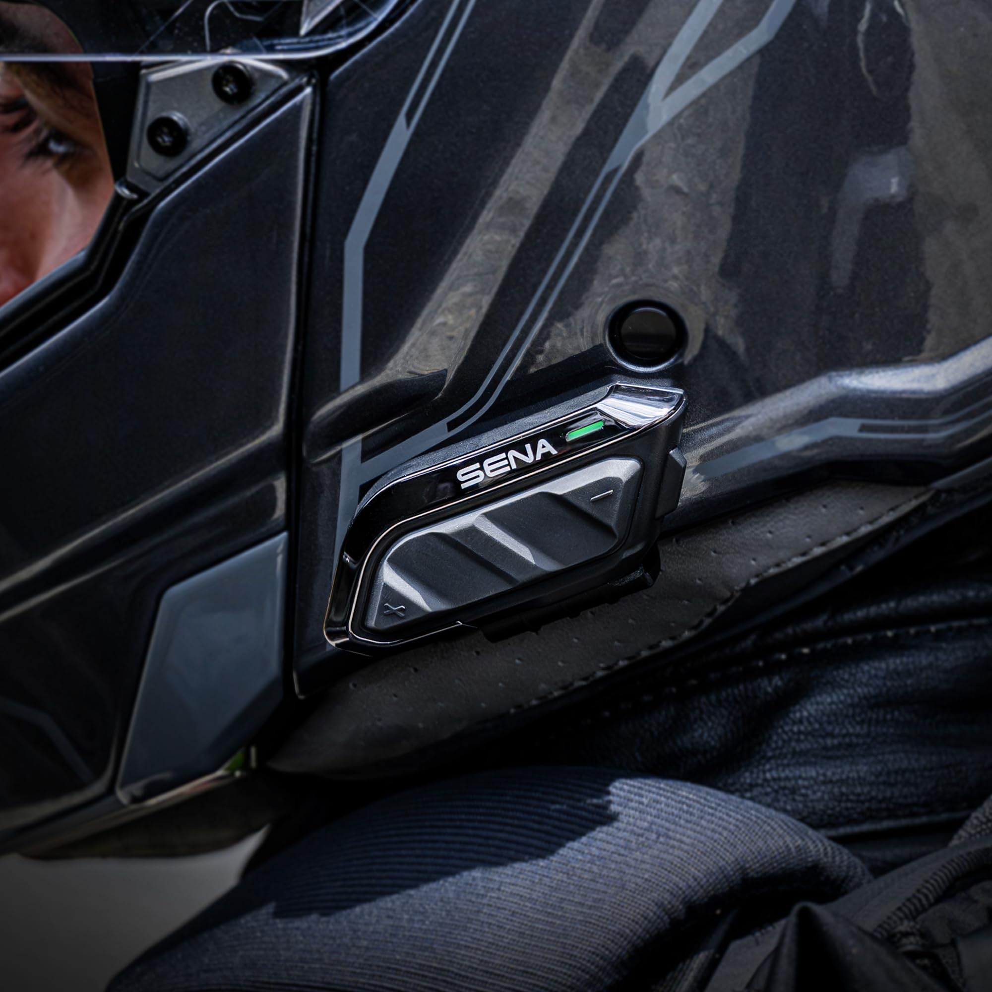 Sena Spider X Slim Comunicador Motocicleta Mesh Intercom Auriculares