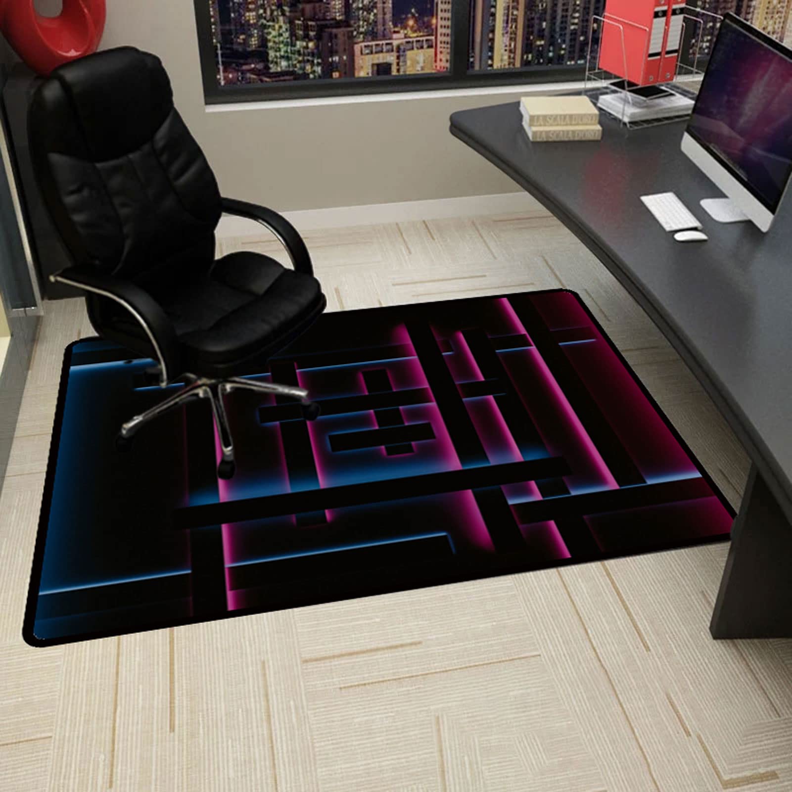 QBYRSSS Transparent Table Cover Protector Home Office Chair Mat 90x120CM Multi Purpose Desk Chair Mat for Hardwood Floors Protect Your Floors from Rolling Chairs