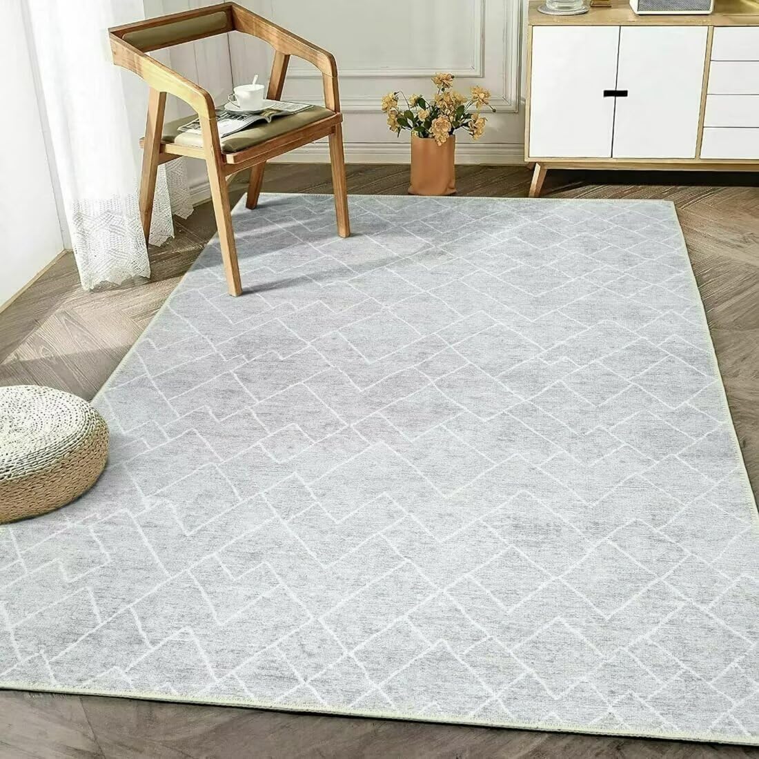 Tapis de salon antidérapant pour habiller votre coin lecture avec élégance